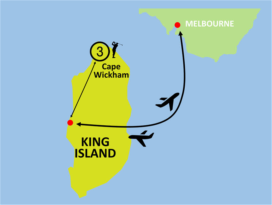 4-Day Amazing King Island Golf- Fly, Stay and Play Package